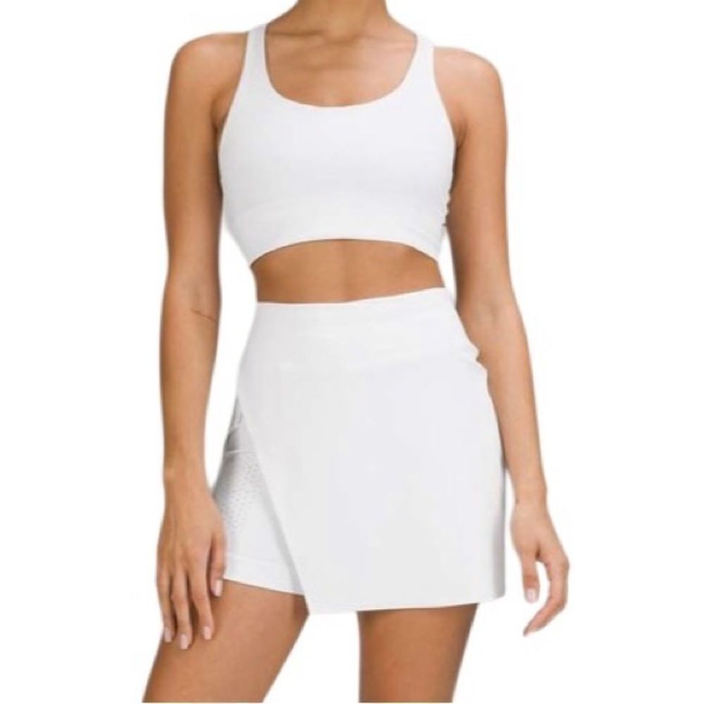Lululemon Super-High-Rise Side-Slit Tennis Skirt White size 4 Skort 4.5” liner - Picture 5 of 11